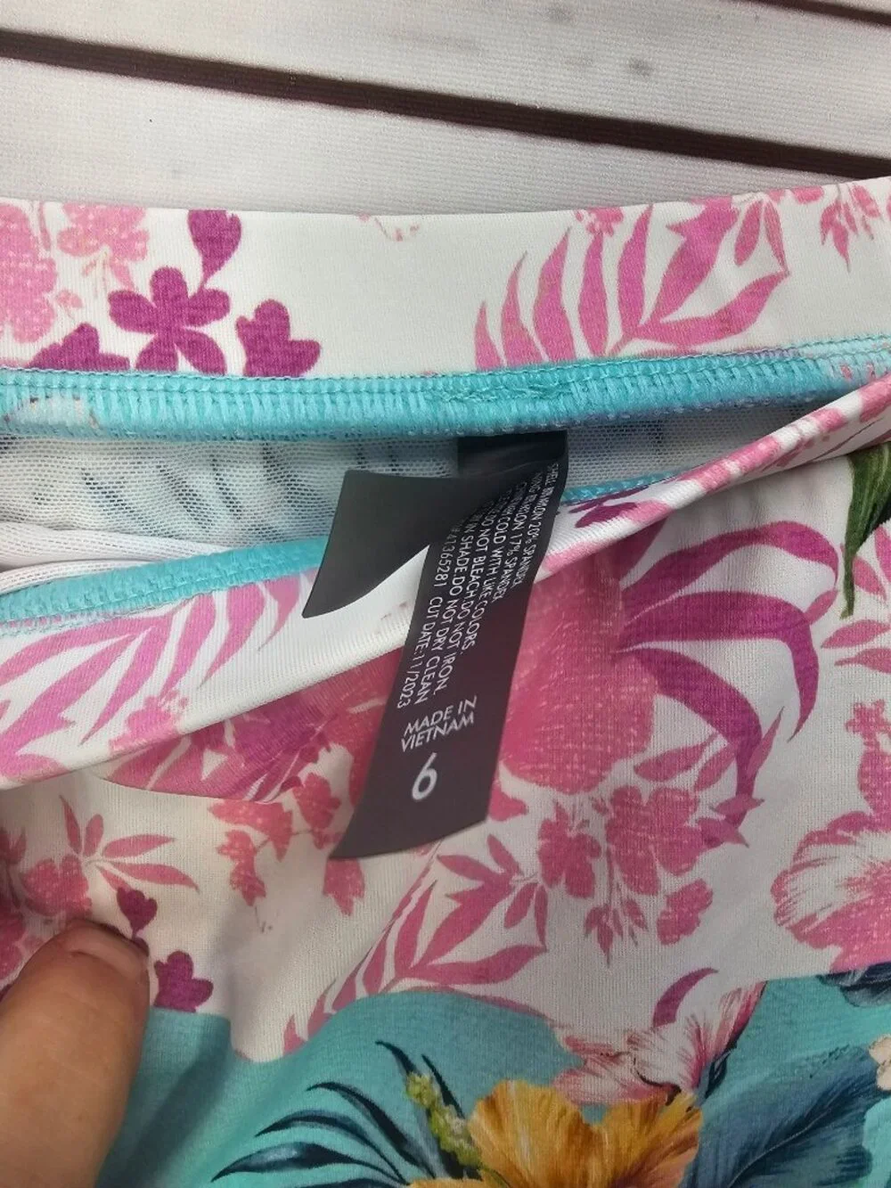 Torrid Womens Plus‎ Size 6 Floral Tropical Bikini Wrap Set Swim Top & Skirt